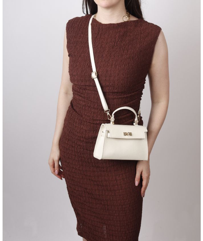 Livia lederen handtas in lichtbeige