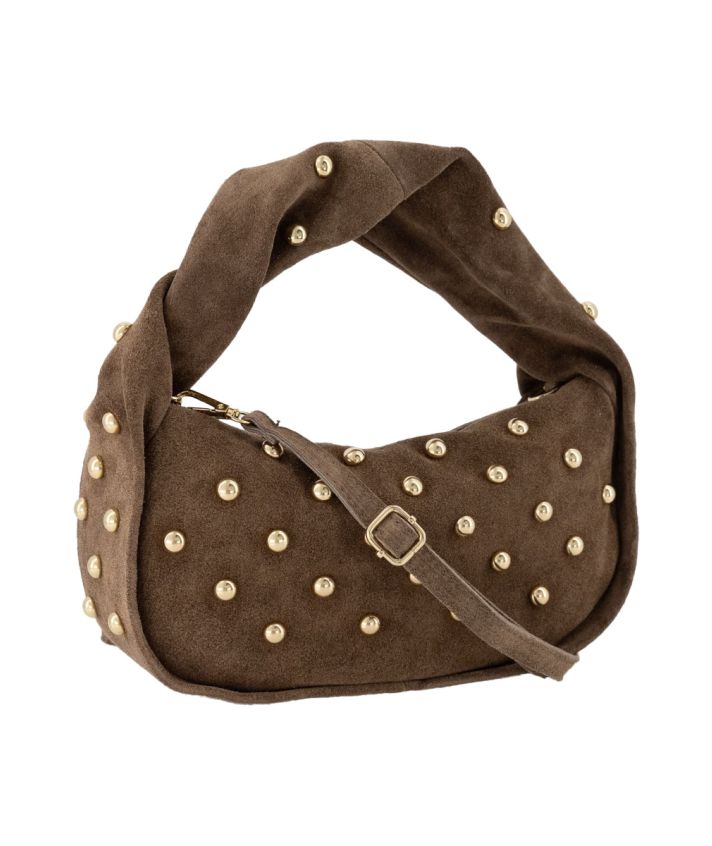 Emily suède Handtas met studs