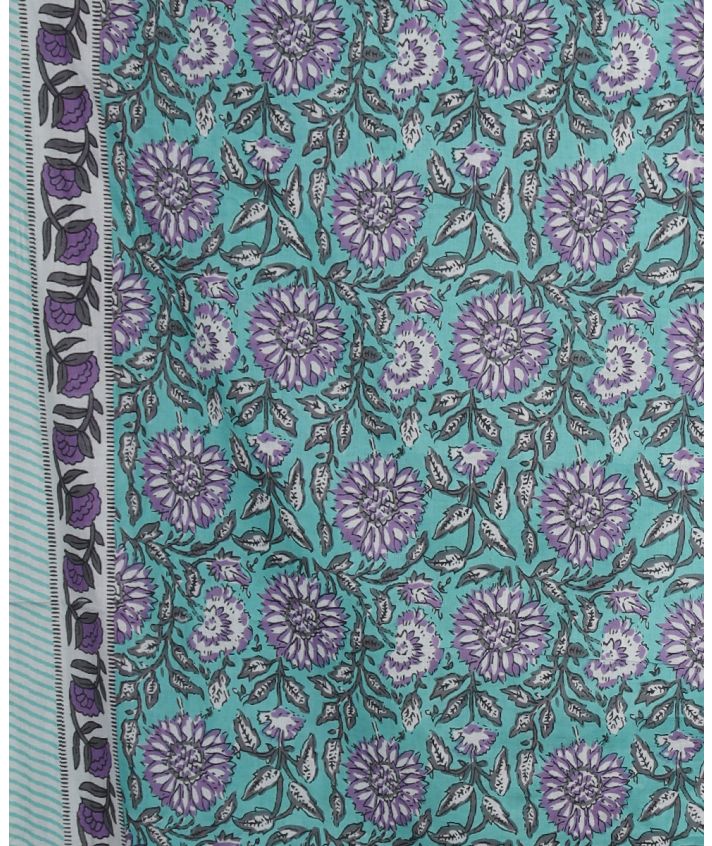Mandi sarong in turquoise bloemenprint