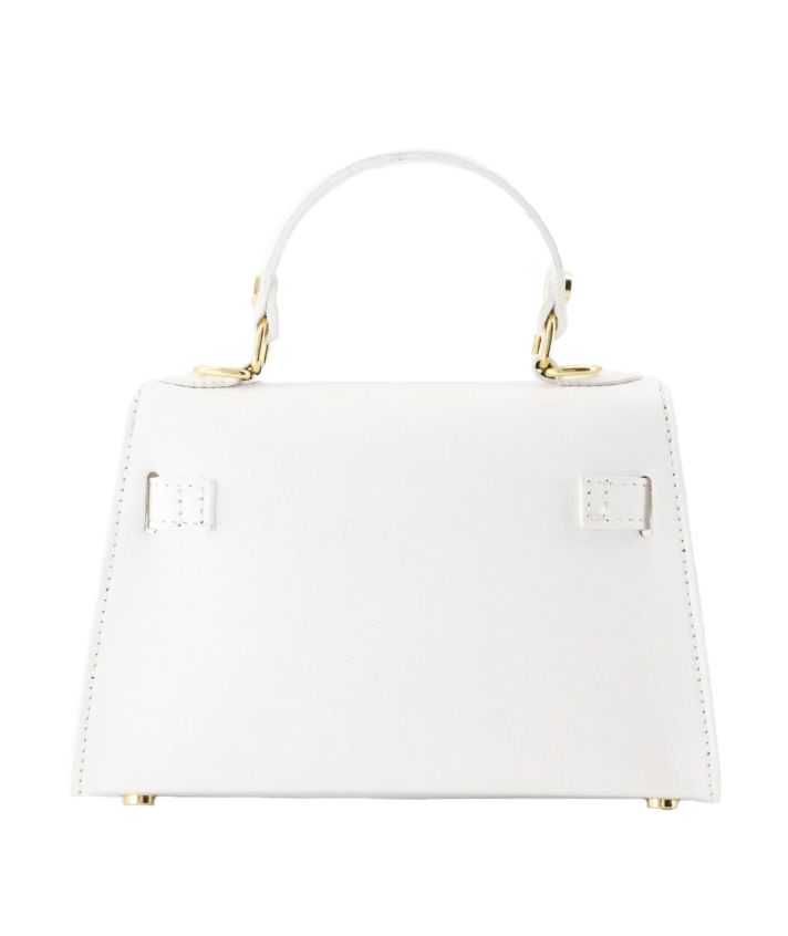 Livia lederen handtas in wit