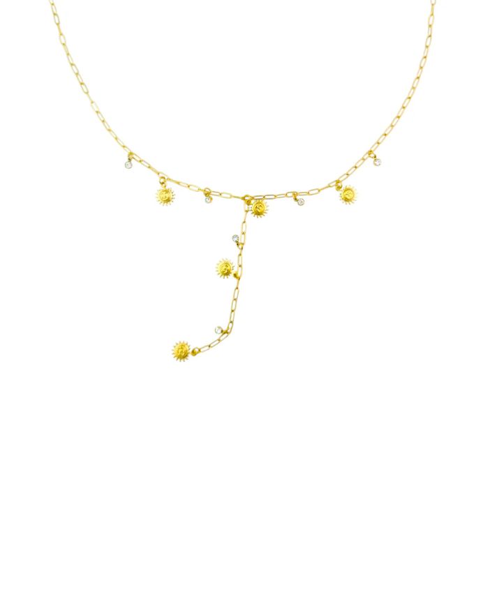 Y ketting met zonnetjes