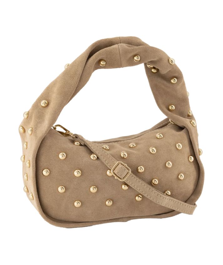 Emily suède Handtas met studs