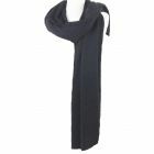 Fijngebreide antracietkleurige cashmere sjaal/omslagdoek