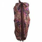 Donkerbruine sarong met mozaïek print in paars
