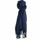 Donkerblauwe pashmina sjaal