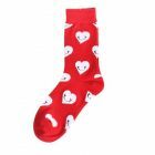 Rode sokken met hartjes