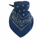 Boerenzakdoek / bandana in kobaltblauw