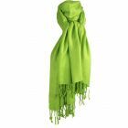 Lime groene pashmina sjaal
