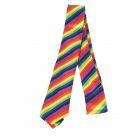 Extra smalle stropdas met regenboog print