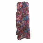 Hardroze sarong met tropische bladeren print