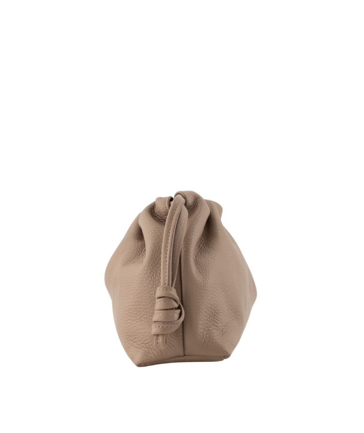 Arela leren handtas in taupe