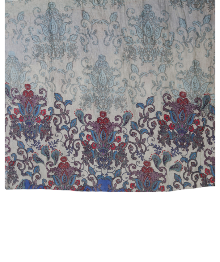 Mintgroene pareo met bloemenprint 