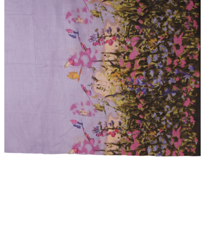 Sarong in lila met bloemenprint 