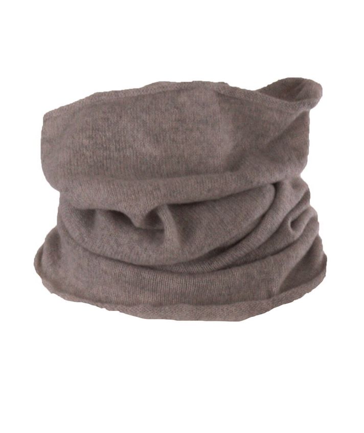 Colsjaal van 100% kasjmier in taupe