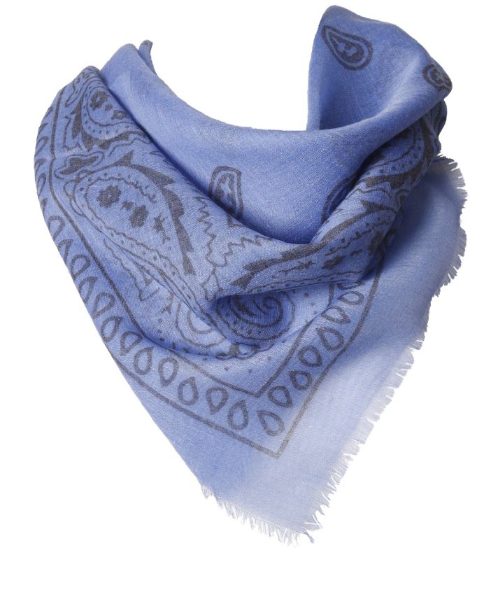 Klassieke bandana sjaal in blauw
