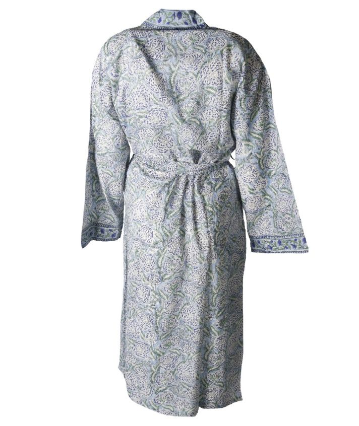 Lange kimono met bloemenprint