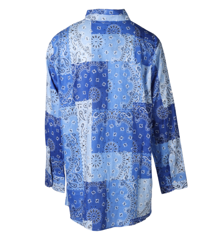 Blouse met bandana print