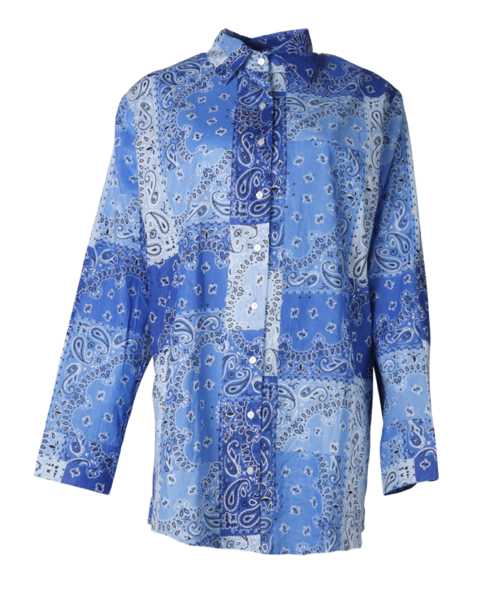 Blouse met bandana print