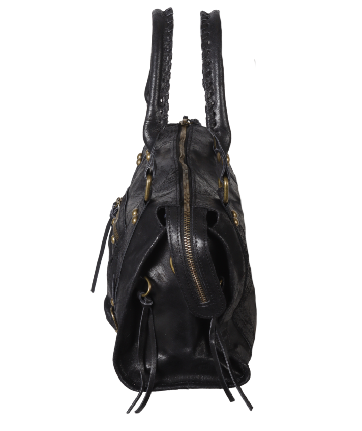 Large lederen city bag