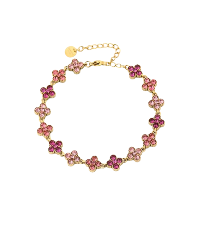 Clover armband met strass