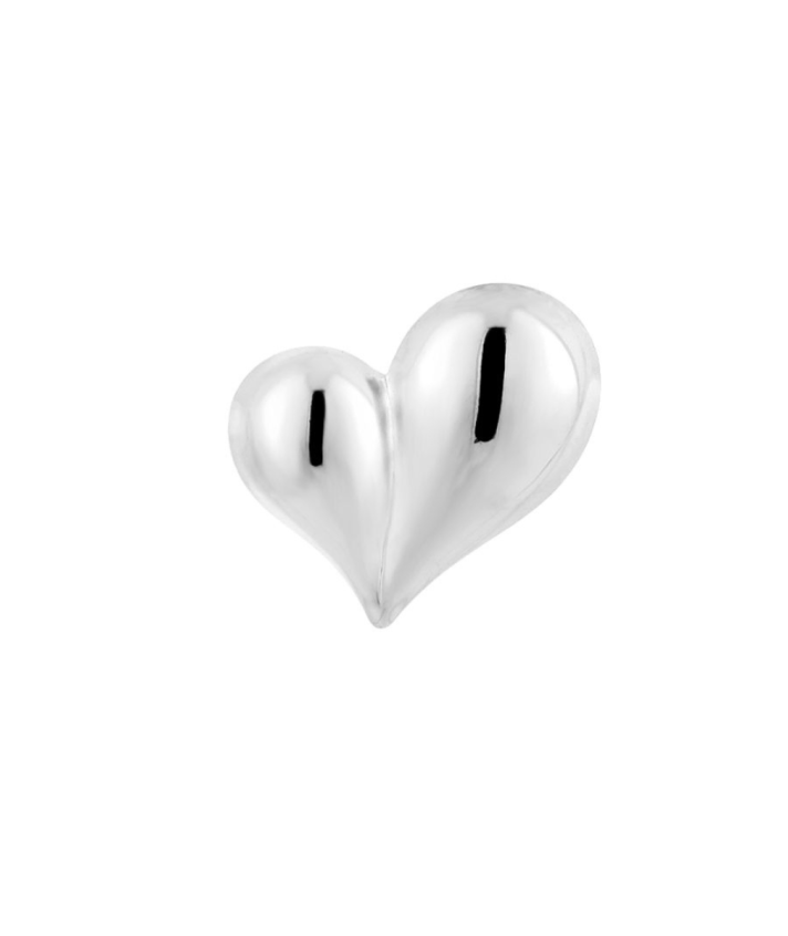 Hart broche in zilver