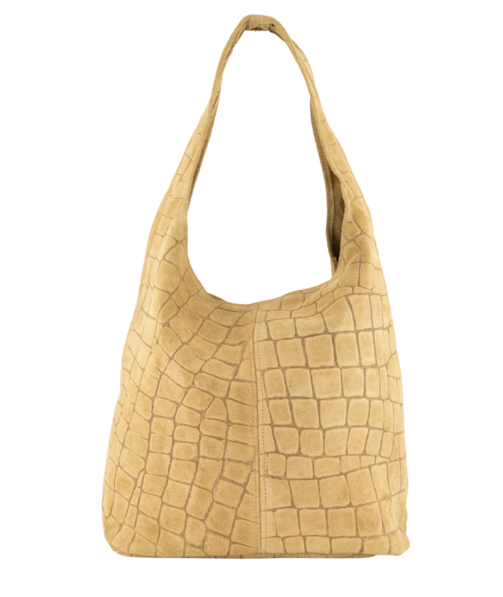 Suède croco shopper