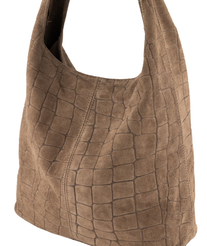 Suède croco shopper
