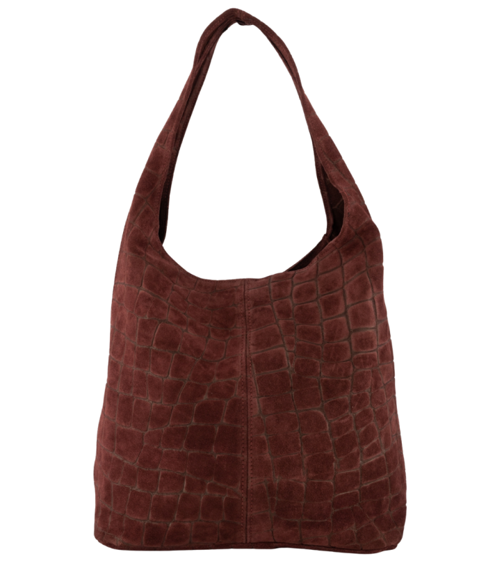 Suède croco shopper