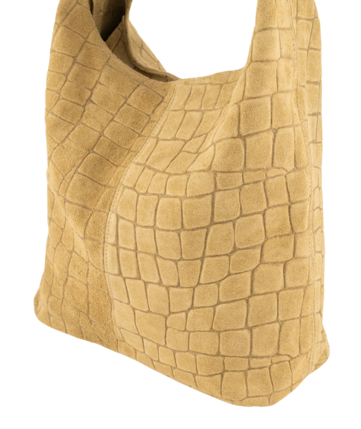 Suède croco shopper