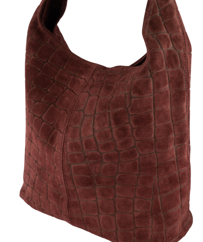 Suède croco shopper