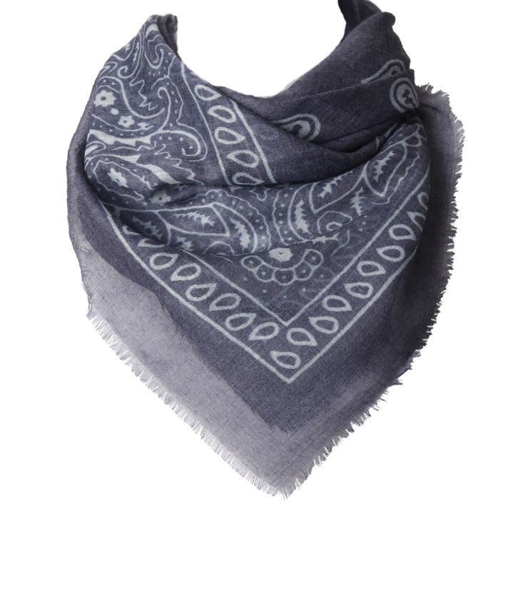 Klassieke bandana sjaal in donkerblauw