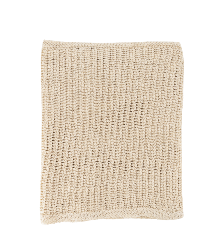 Juliet gehaakte omslagdoek in lichtbeige