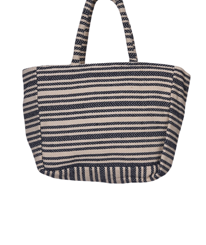 Geweven shopper met kralen