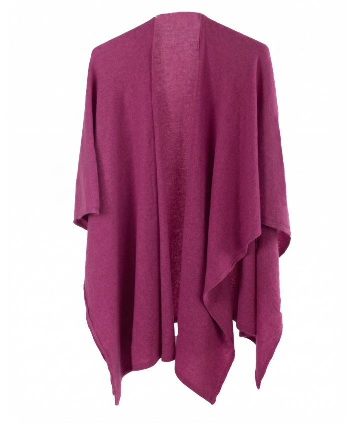 Omslagdoek van 100% kasjmier roze