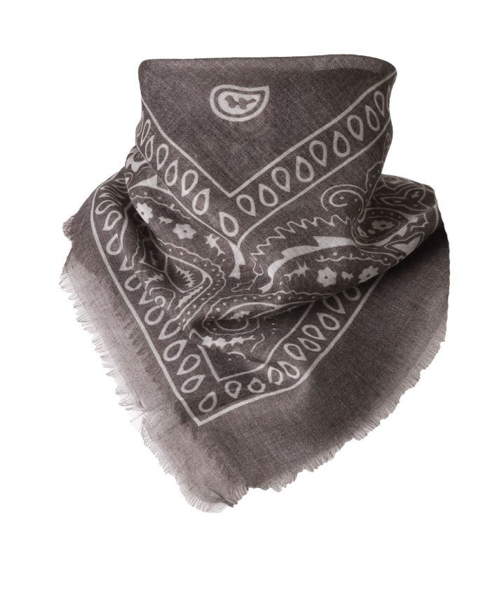 Klassieke bandana sjaal in grijs