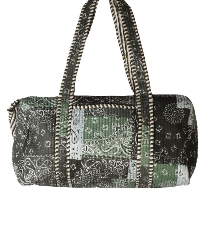 Gewatteerde weekend tas met bandana print
