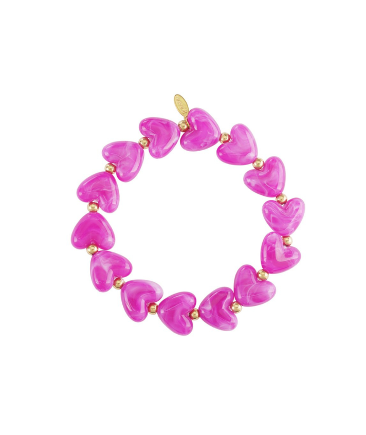 Hartjes armband met kralen