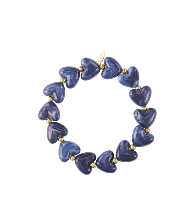 Hartjes armband met kralen