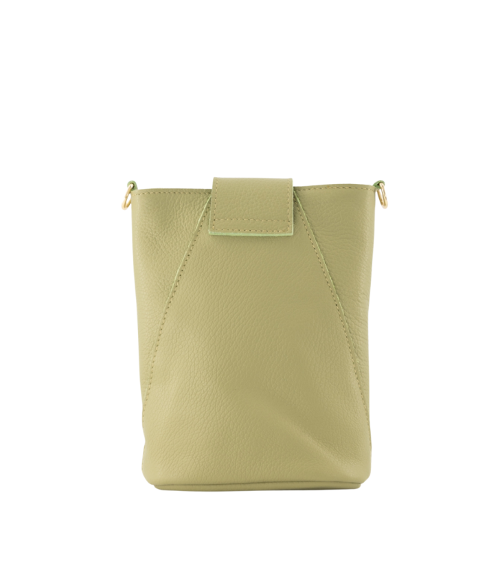 Kendra leren crossbody tas in olijfgroen