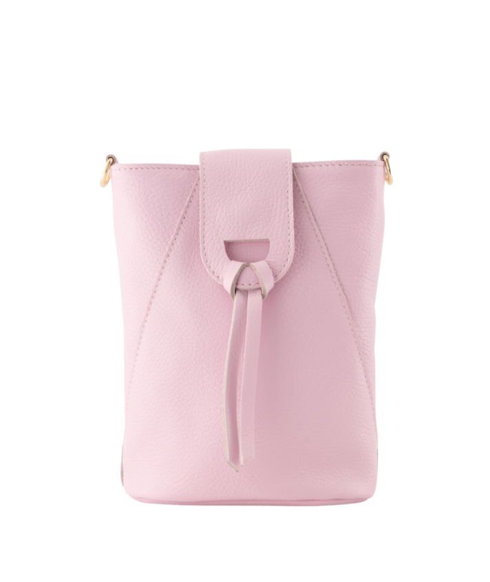Kendra leren crossbody tas in lichtroze