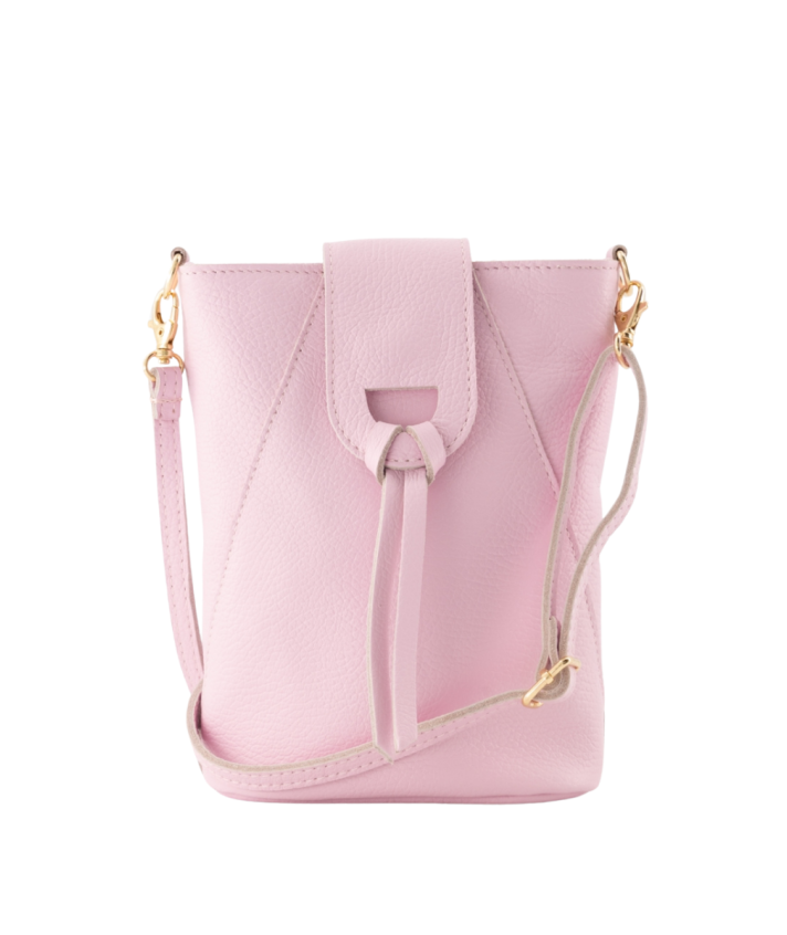 Kendra leren crossbody tas in lichtroze
