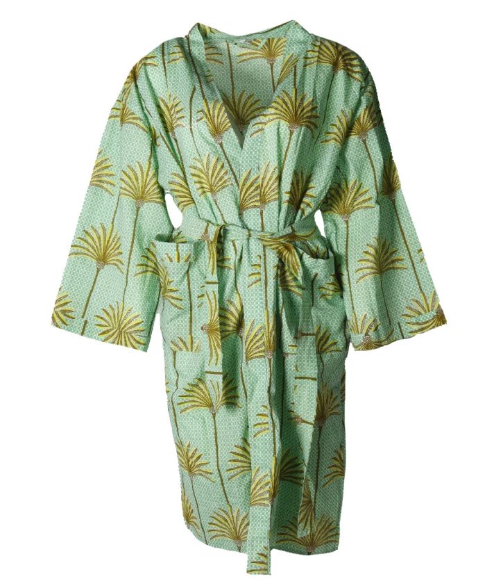 Kimono met palmbomen print