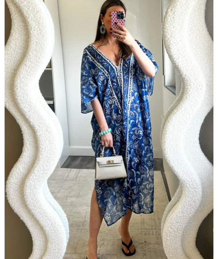 Kaftan met bloemenprint