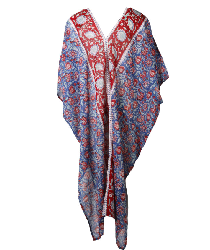 Kaftan met bloemenprint