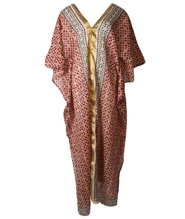 Lange katoenen 'Lisa' kaftan 