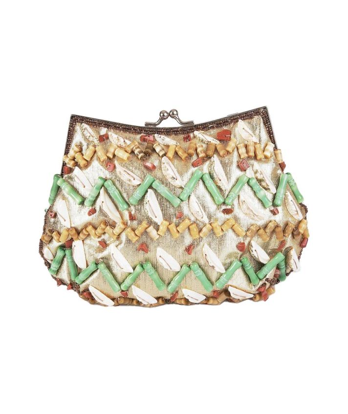 Licht goud lurex buideltasje