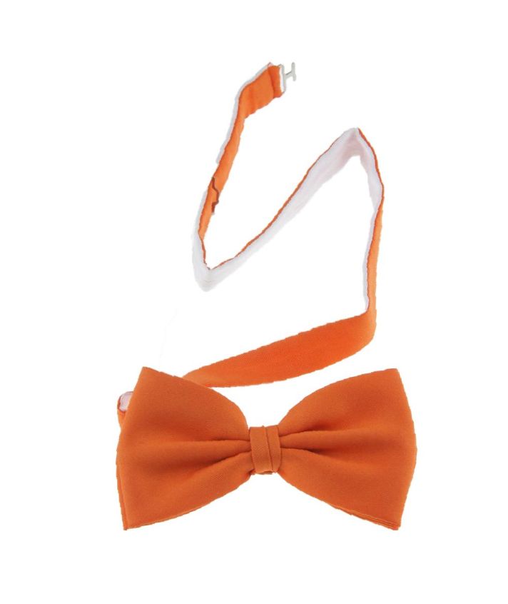 Oranje taft vlinderstrik