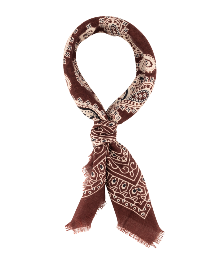 Merinowollen sjaaltje met paisley