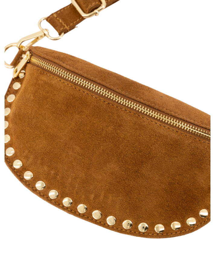 Cato heuptas met studs in cognac