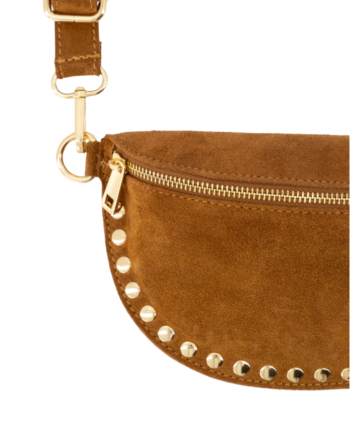 Cato heuptas met studs in cognac